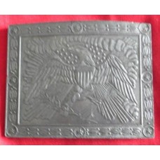 American Eagle Pewter Belt Buckle.